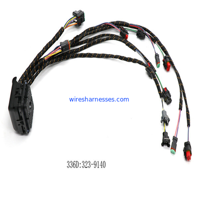 Cablagens do injetor de combustível das cablagens 323-9140 do motor de E336D